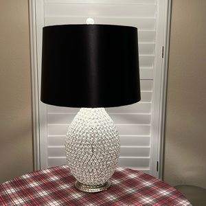 Pier One Crystal Base Table Lamp (with coordinating candle holders)